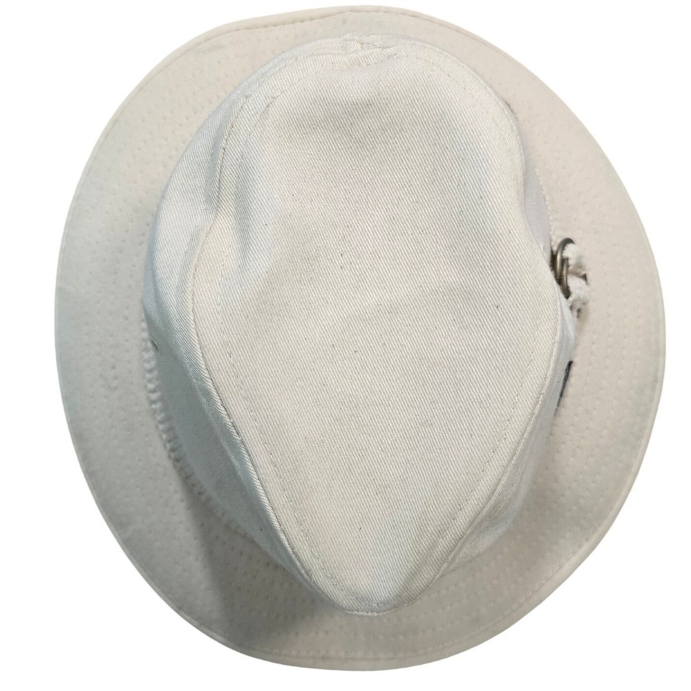 Panama Jack Safari Bucket Hat Beige Canvas Adjustable Strap Outdoor Sun Hat - Picture 6 of 7